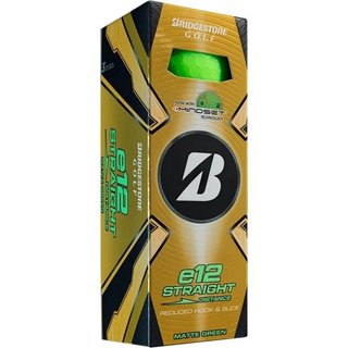 Bridgestone e12 Straight MindSet golfové míčky, zelené