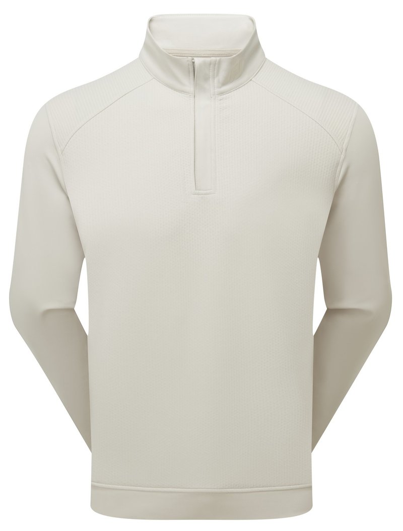 Footjoy ThermoSeries Ottoman Midlayer pánská mikina, stone