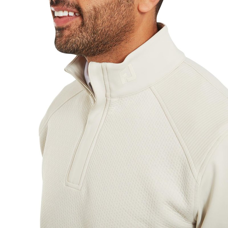 Footjoy ThermoSeries Ottoman Midlayer pánská mikina, stone