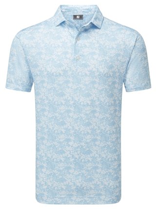 FootJoy GARDEN PRINT pánské polo, air blue