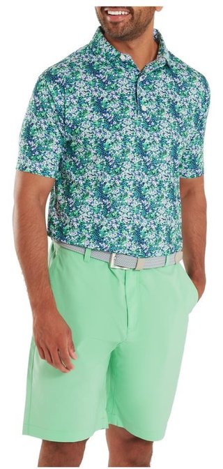 FootJoy Garden Print Lisle pánské polo, vícebarevné