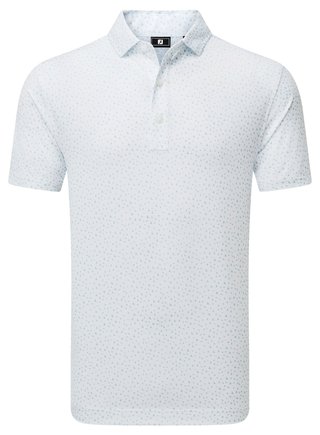 FootJoy BIRD PRINT pánské polo, bílé