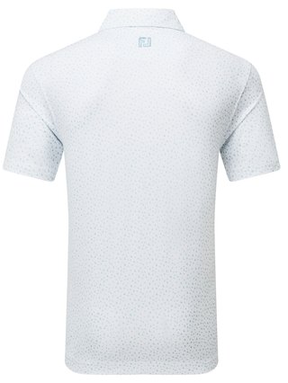 FootJoy BIRD PRINT pánské polo, bílé