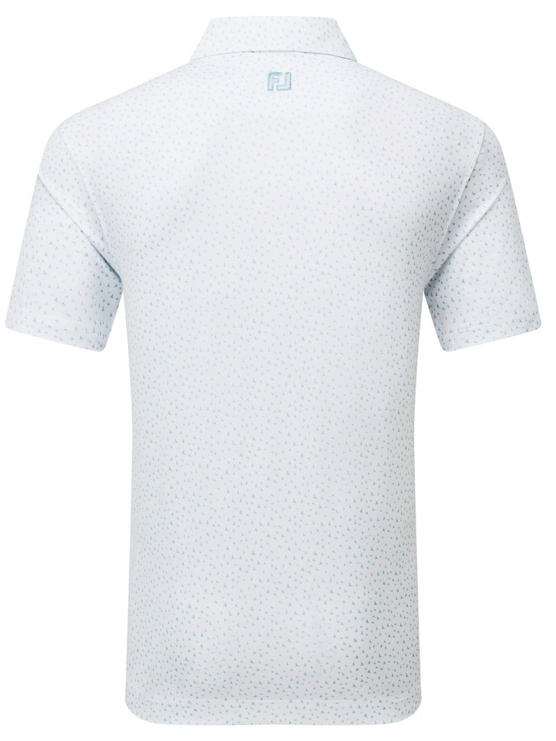 FootJoy BIRD PRINT pánské polo, bílé