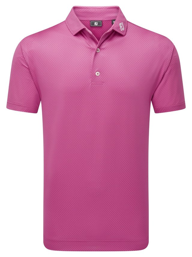 FootJoy ABACUS PRINT pánské polo, magenta