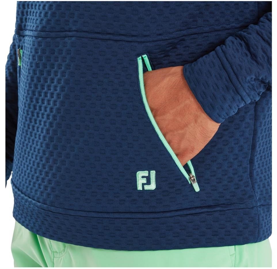FootJoy Textured Knit pánská mikina, tmavě modrá