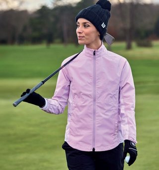 FootJoy HydroLite X dámská nepromokavá bunda, orchid/white dot