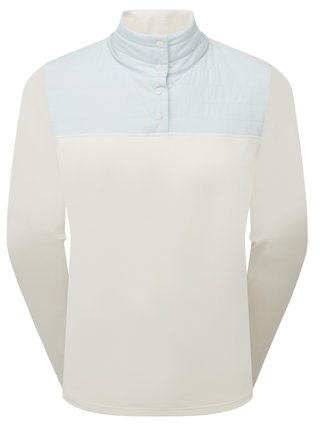 FootJoy ThermoSeries Hybrid Popover dámská mikina, off white/ice blue