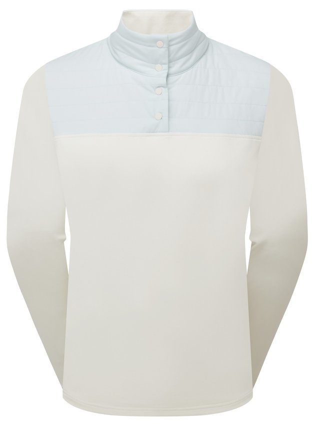 FootJoy ThermoSeries Hybrid Popover dámská mikina, off white/ice blue