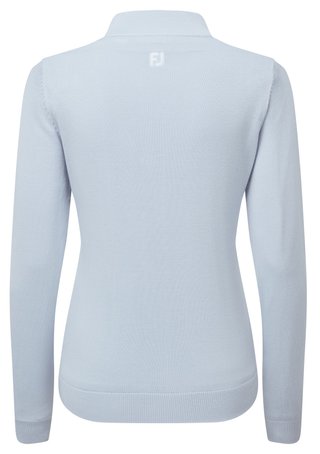 FootJoy Drirelease Full-Zip Lined dámský svetr, ice blue