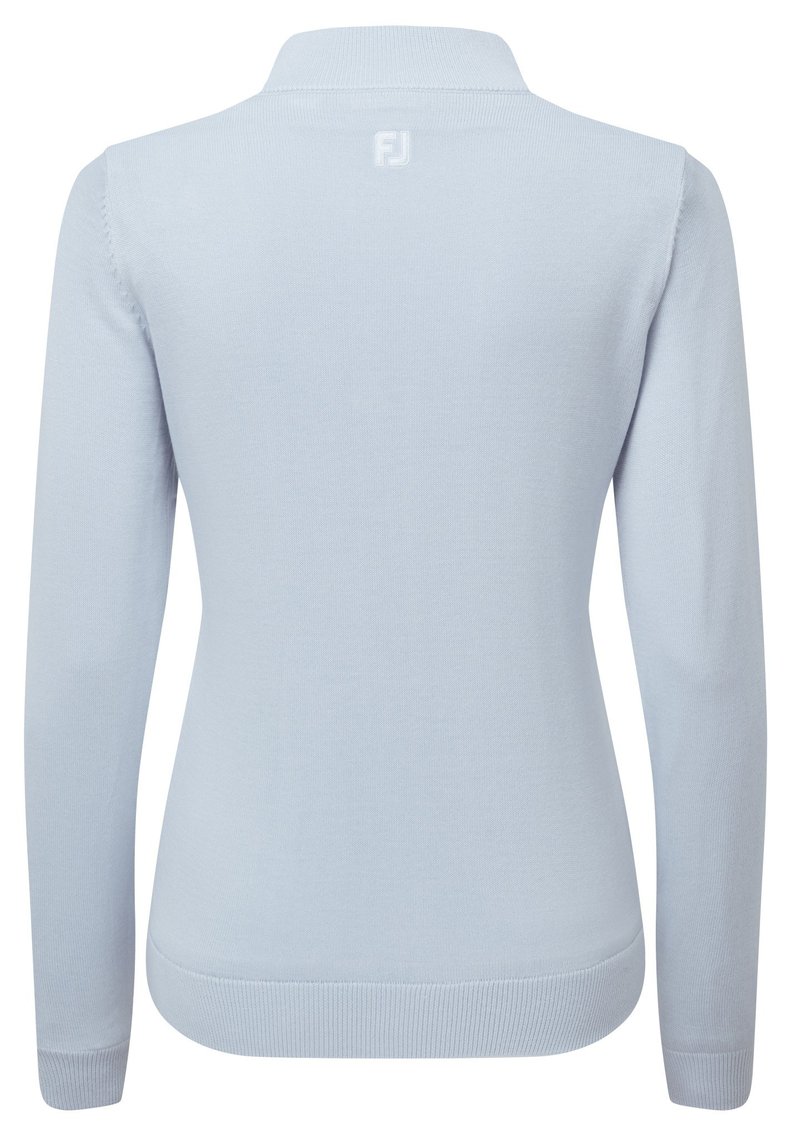 FootJoy Drirelease Full-Zip Lined dámský svetr, ice blue