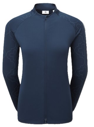 Midlayer Full Zip Printed Sleeve dámská mikina, modrá
