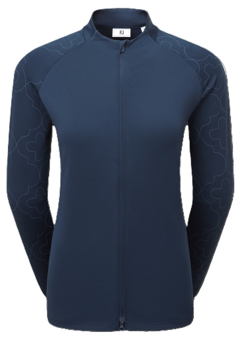 Midlayer Full Zip Printed Sleeve dámská mikina, modrá
