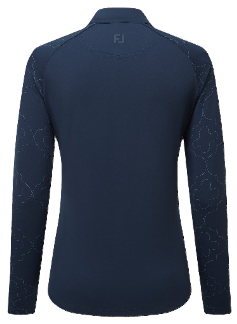 Midlayer Full Zip Printed Sleeve dámská mikina, modrá
