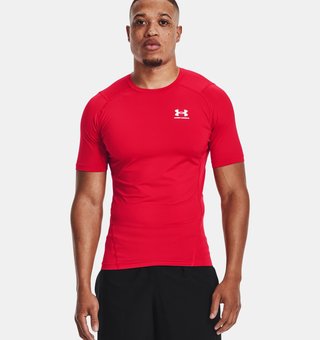 Under Armour HeatGear pánský kompresní top, červený