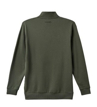 Travis Mathew Cloud Quarter Zip 2.0 pánská fleecová mikina, olivová