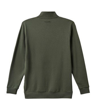 Travis Mathew Cloud Quarter Zip 2.0 pánská fleecová mikina, olivová