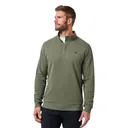 Travis Mathew Cloud Quarter Zip 2.0 pánská fleecová mikina, olivová
