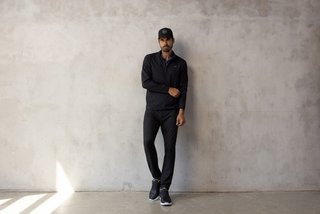 Travis Mathew Wanderlust quater zip pánská bunda, černá