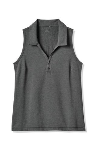 Travis Mathew Featherweight Active dámské polo bez rukávů, černé