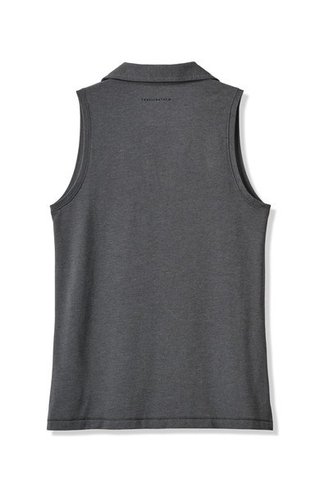 Travis Mathew Featherweight Active dámské polo bez rukávů, černé