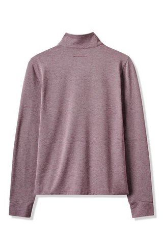 Travis Mathew Featherweightt Active zip long sleeve dámské polo, heather damson