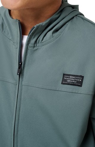 Travis Mathew Wanderlust dětská mikina, balsam green