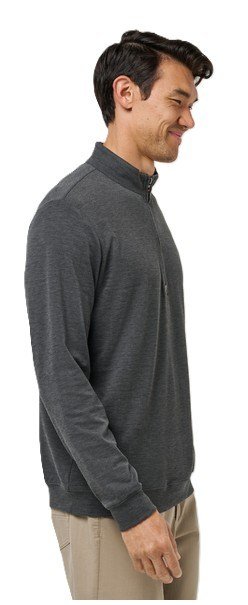 Travis Mathew Cloud 1/4 zip pánský svetr, černý
