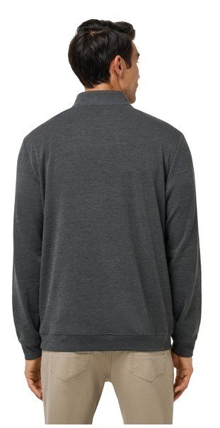 Travis Mathew Cloud 1/4 zip pánský svetr, černý