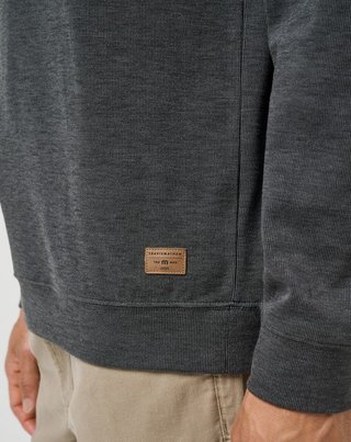 Travis Mathew Cloud 1/4 zip pánský svetr, černý