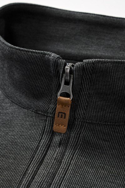 Travis Mathew Cloud 1/4 zip pánský svetr, černý