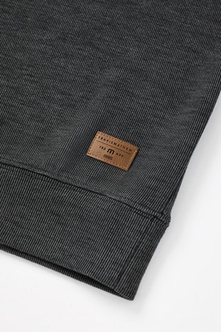 Travis Mathew Cloud 1/4 zip pánský svetr, černý