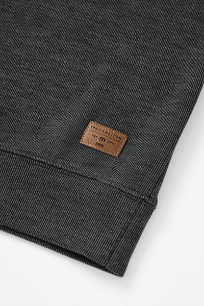 Travis Mathew Cloud 1/4 zip pánský svetr, černý