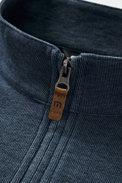 Travis Mathew Cloud 1/4 zip pánský svetr, tmavě modrý