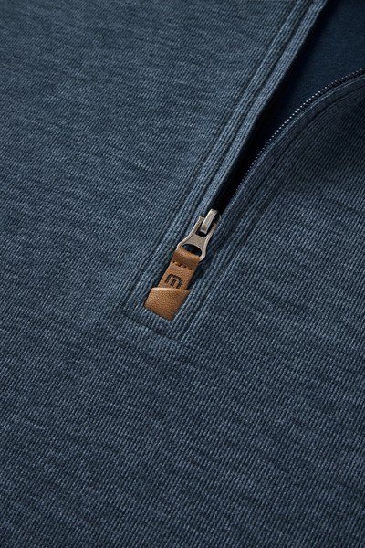Travis Mathew Cloud 1/4 zip pánský svetr, tmavě modrý