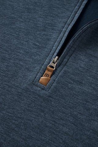 Travis Mathew Cloud 1/4 zip pánský svetr, tmavě modrý