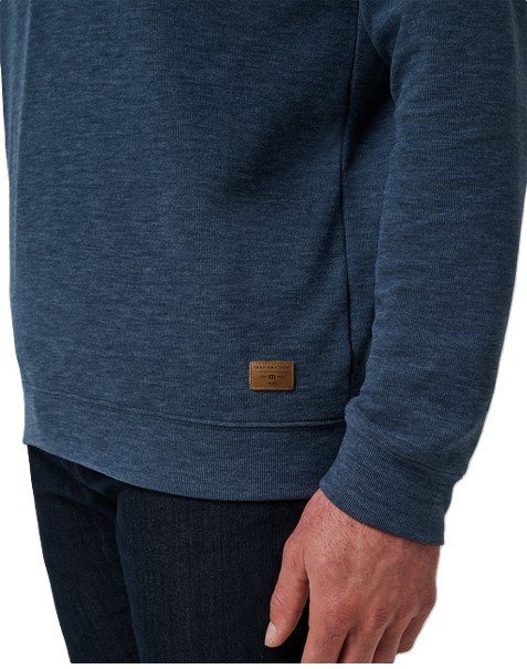 Travis Mathew Cloud 1/4 zip pánský svetr, tmavě modrý