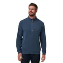 Travis Mathew Cloud 1/4 zip pánský svetr, tmavě modrý