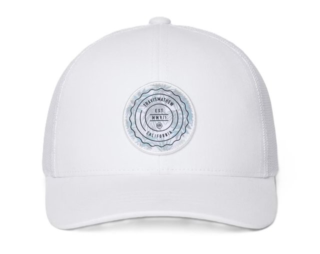 Travis Mathew The Patch Floral dětská kšiltovka, bílá