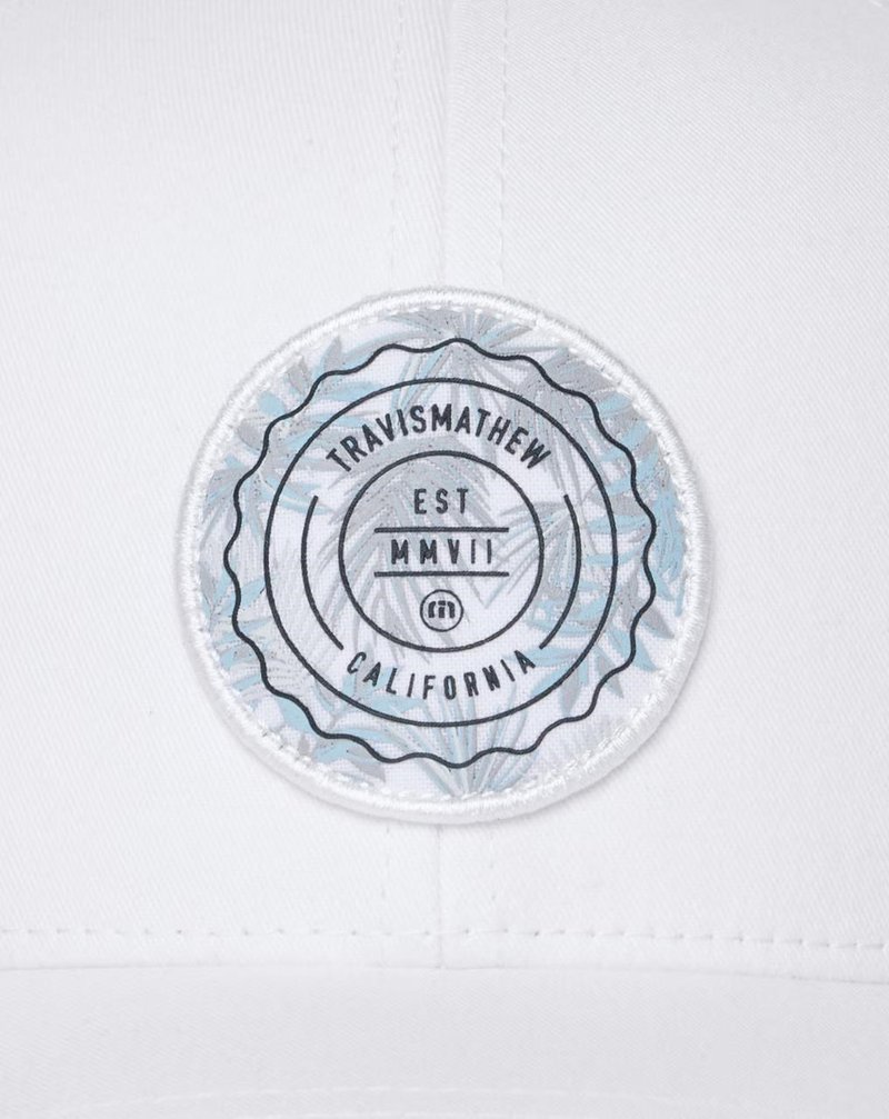 Travis Mathew The Patch Floral dětská kšiltovka, bílá