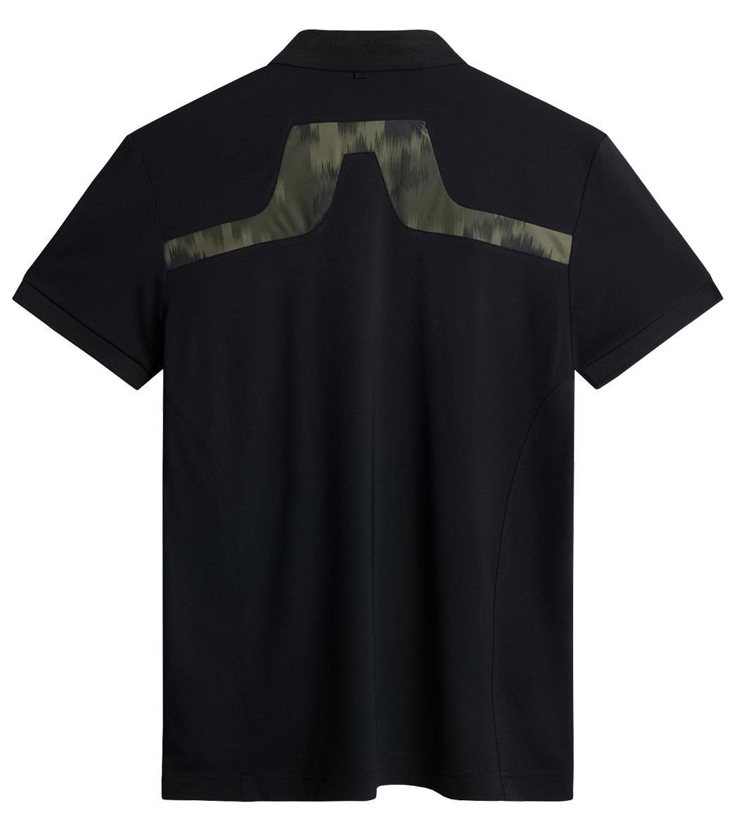 J.Lindeberg KV Print pánské polo, černé