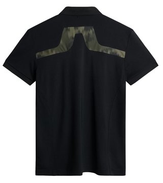 J.Lindeberg KV Print pánské polo, černé