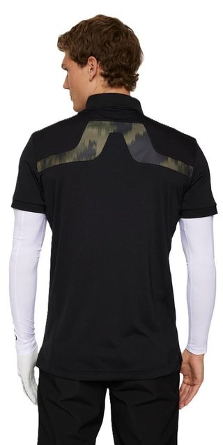 J.Lindeberg KV Print pánské polo, černé