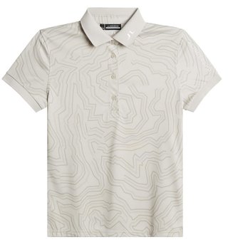J.Lindeberg Tour Tech Print dámské polo, moonbeam
