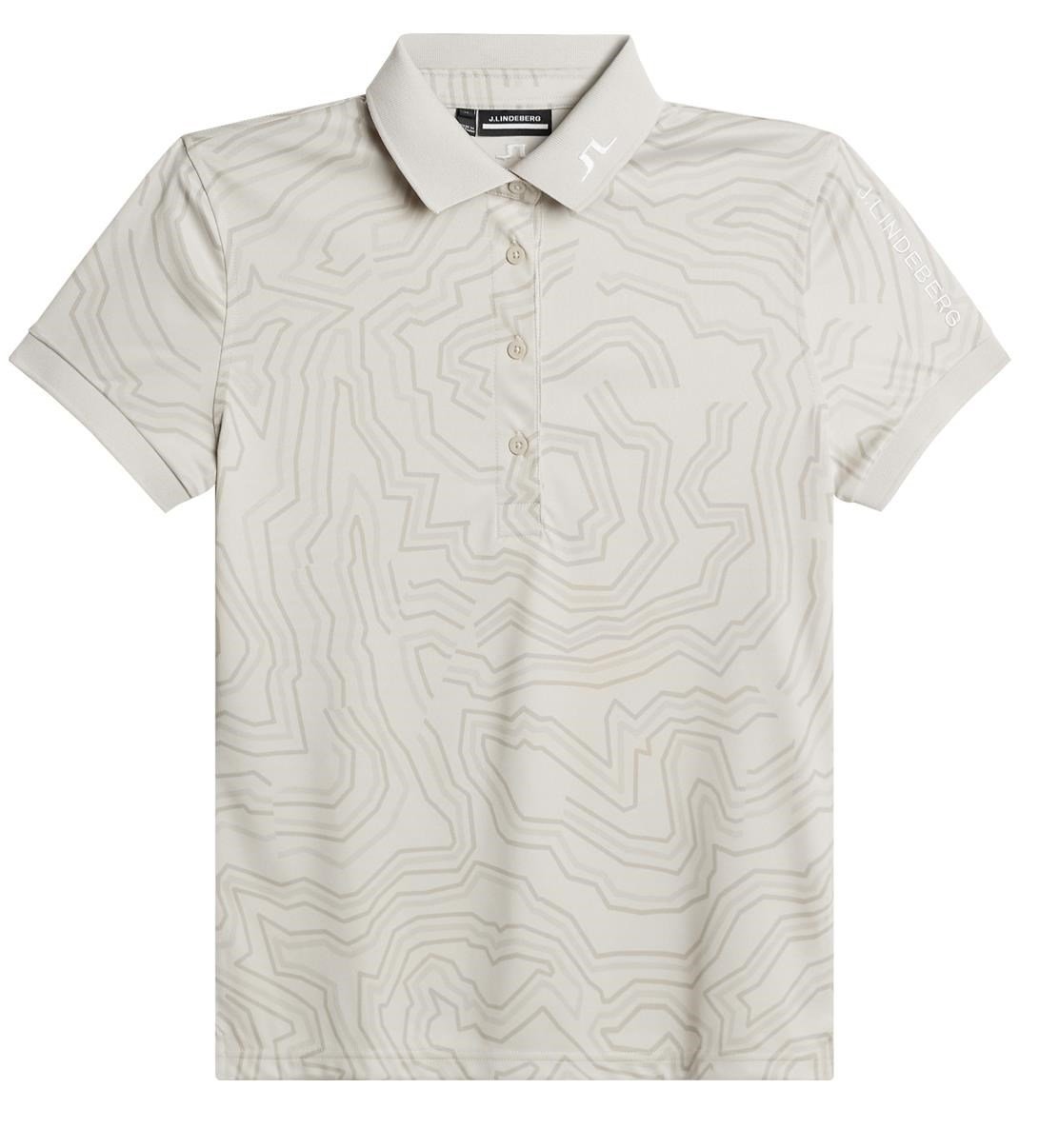 J.Lindeberg Tour Tech Print dámské polo, moonbeam