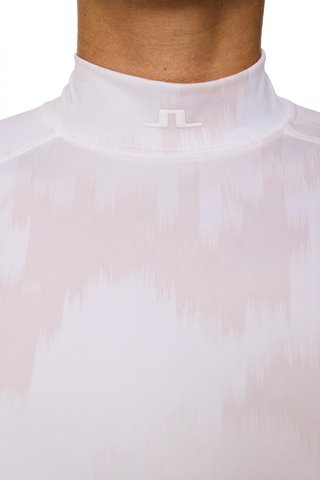 J.Lindeberg Ella Print Compression dámské tričko, warp gray lilac