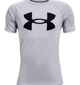 Under Armour Tech Big Logo chlapecké tričko, šedé