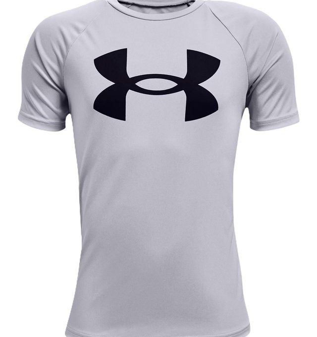 Under Armour Tech Big Logo chlapecké tričko, šedé