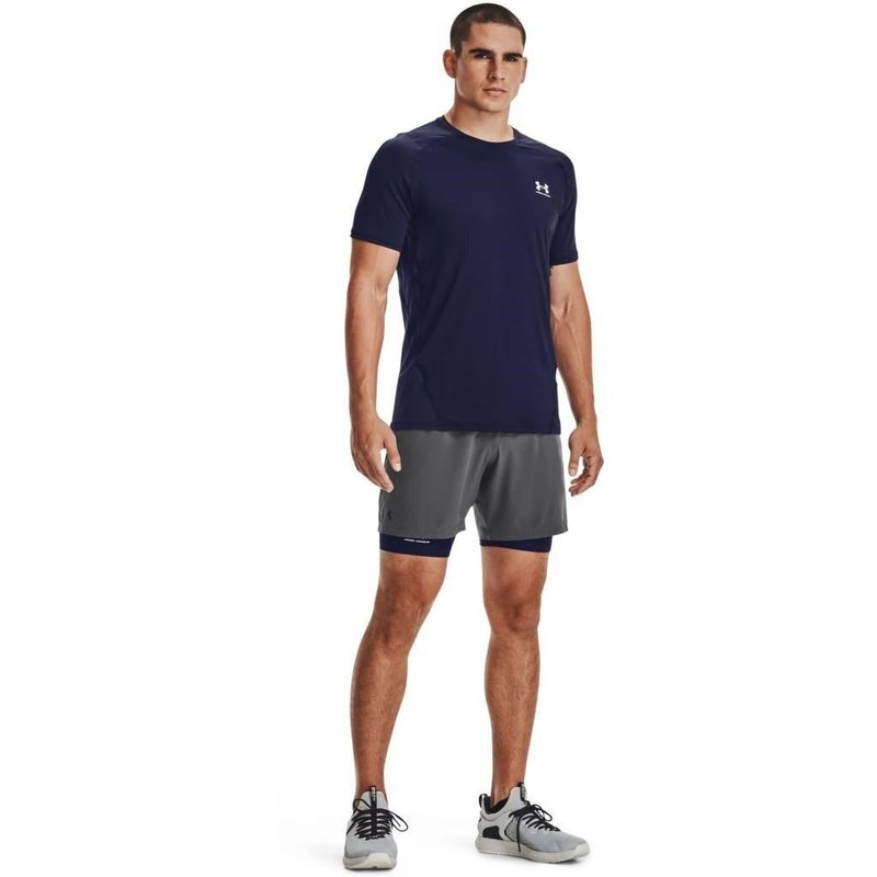 Under Armour HG Fitted SS pánské tričko, modré