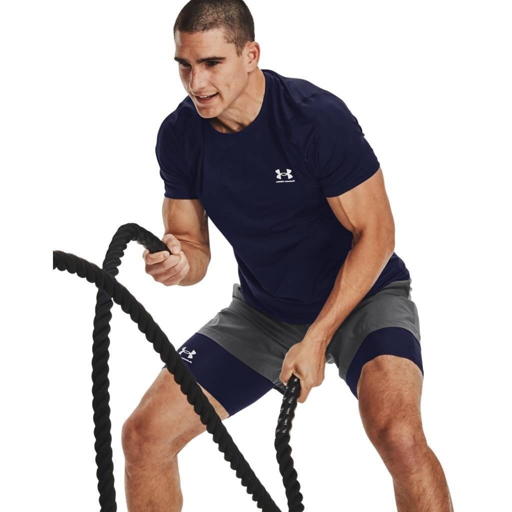 Under Armour HG Fitted SS pánské tričko, modré
